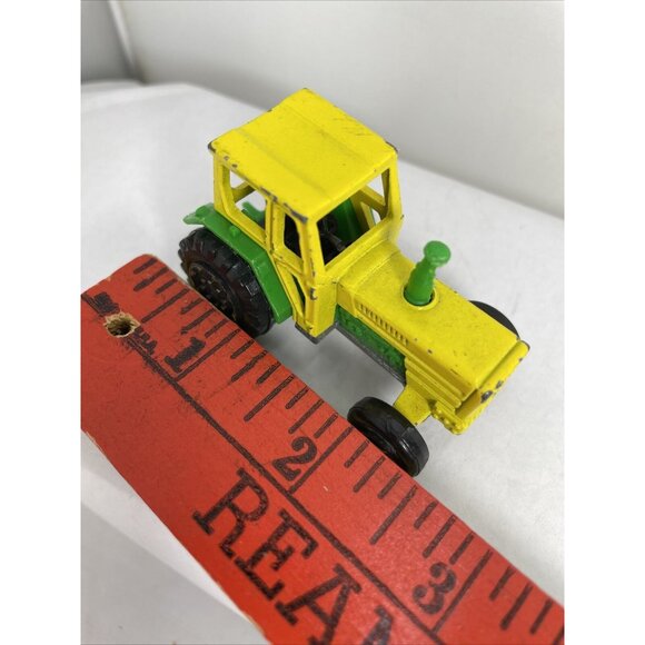Vintage 208 Majorette Diecast Green & Yellow Farm TRACTOR Made In France 1/65 - Picture 12 of 12